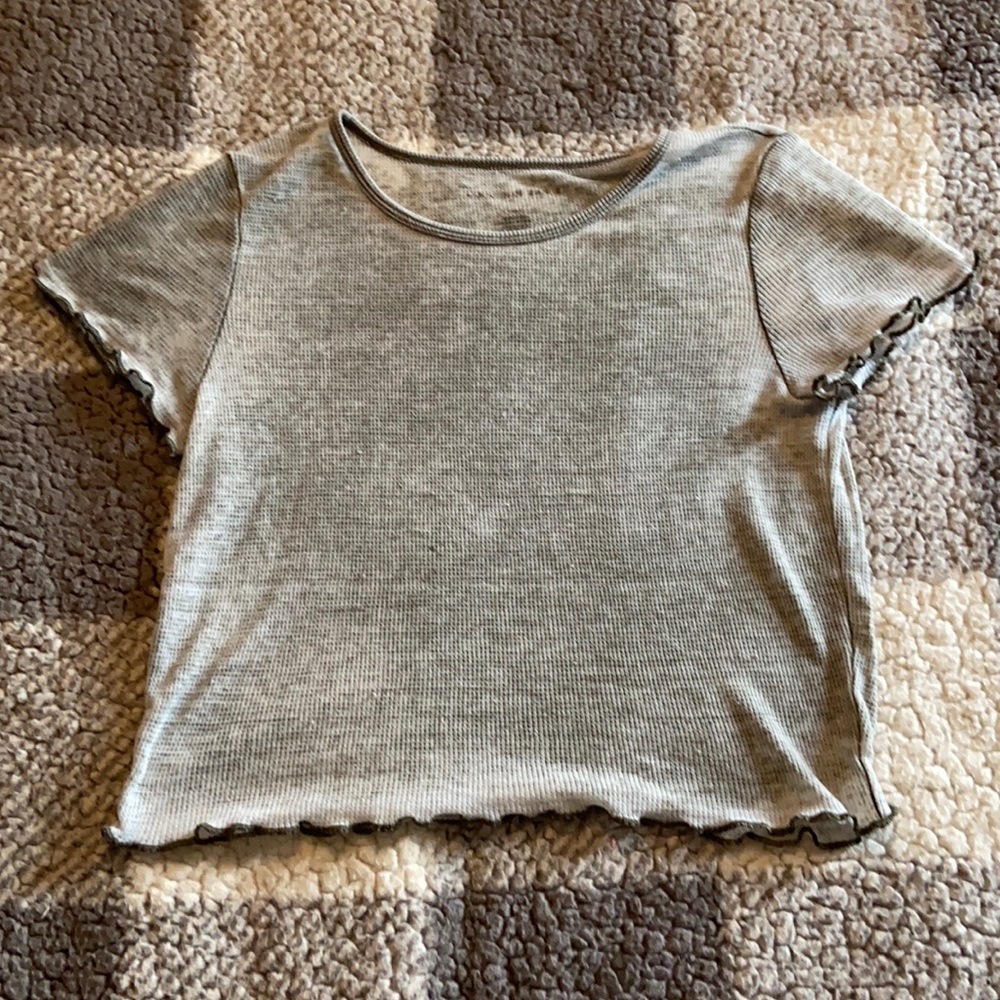 American eagle light green and white crop